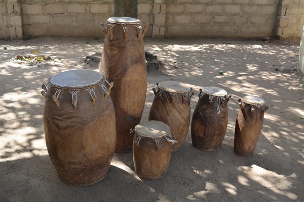 Familientreffen der Ewe-Trommeln